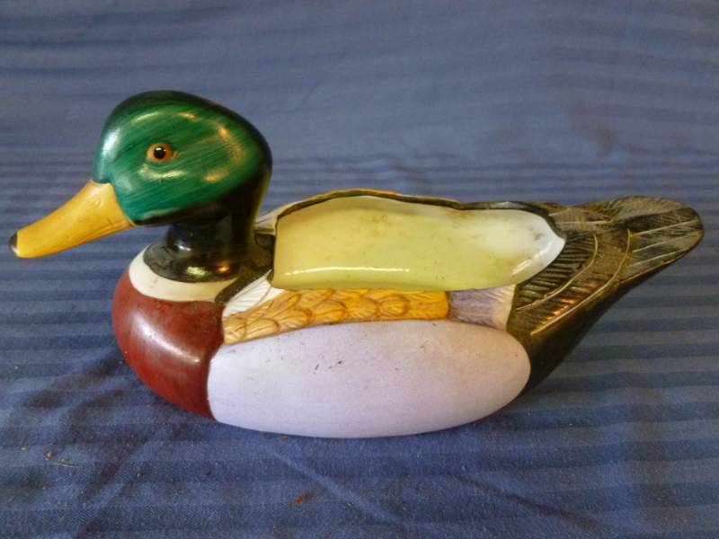 lot 142 image: Porcelain Mallard Duck Planter
