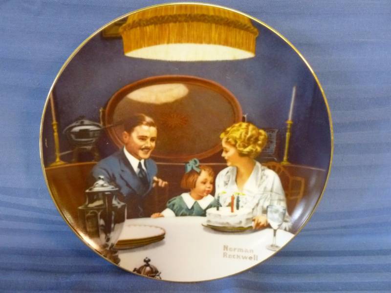 lot 174 image: Norman Rockwell Plate