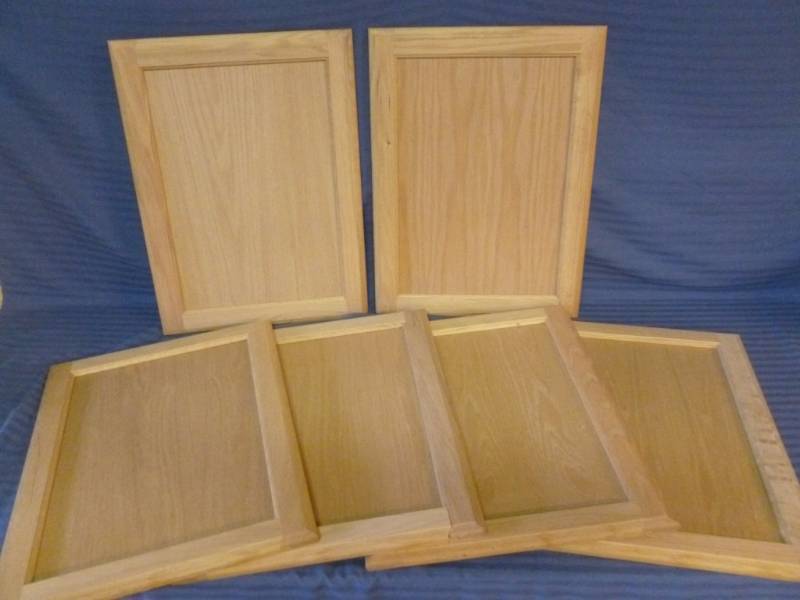 lot 191 image: Custom Made Oak Cabinet Doors
