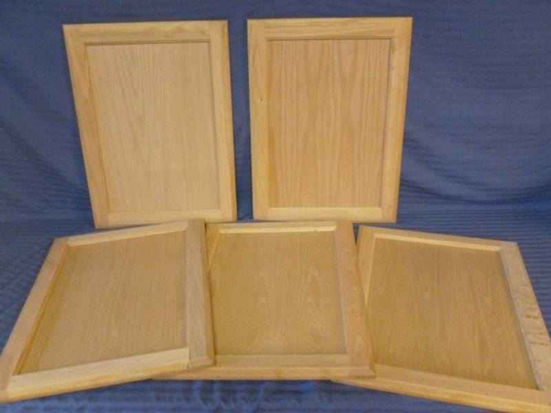 lot 193 image: Custom Made Oak Cabinet Doors