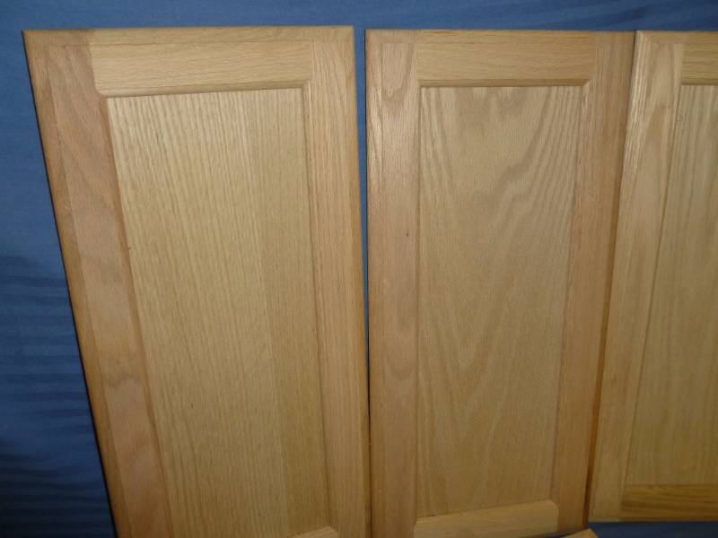 lot 194 image: Custom Made Oak Cabinet Doors
