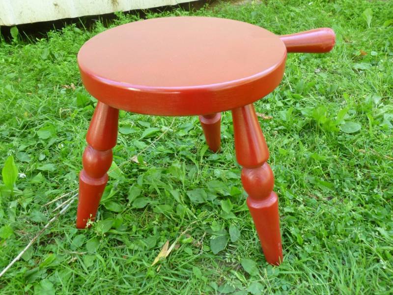 Painted Milking Stool