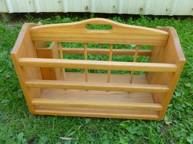 Oak Magazine Rack