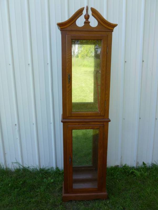 Oak Curio Cabinet