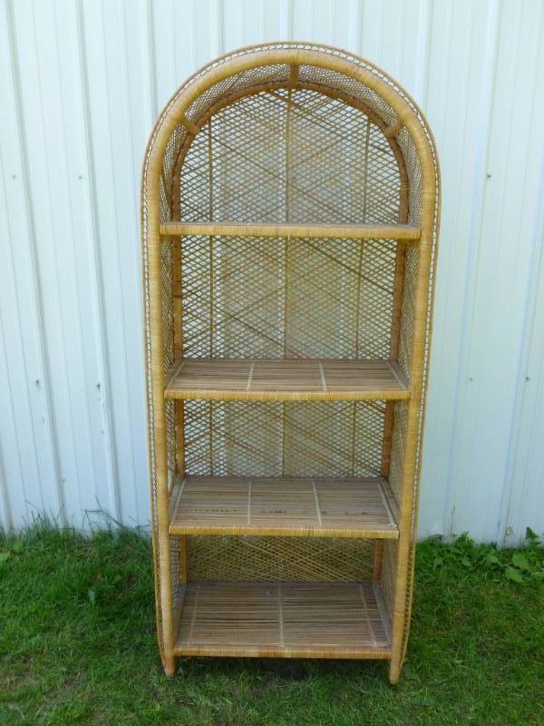 Wicker Floor Shelf