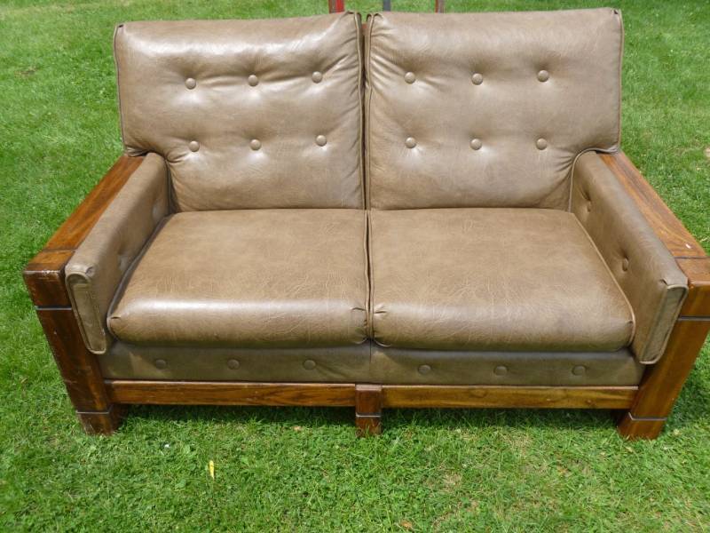 Vinyl Loveseat