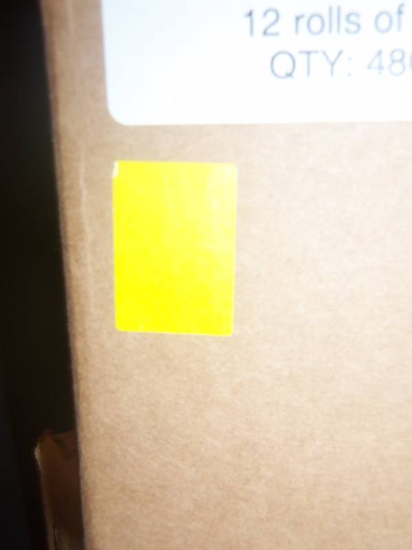 2 Boxes of Yellow Writable Pricing Stickers