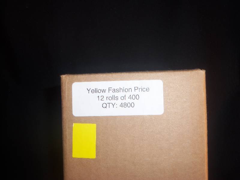 2 Boxes of Yellow Writable Pricing Stickers