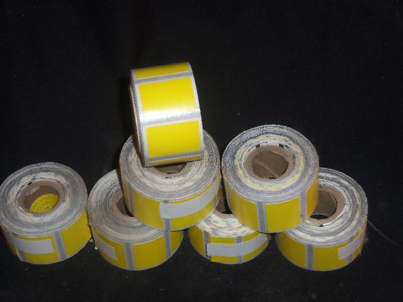 7 Rolls of Yellow Writable Pricing Stickers