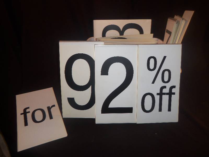 Full Tub of 12 Pricing Numbers