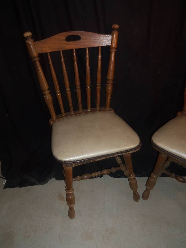 2 Oak Dining Room Chairs