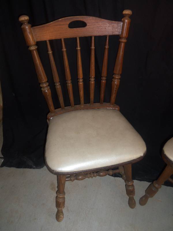 2 Oak Dining Room Chairs