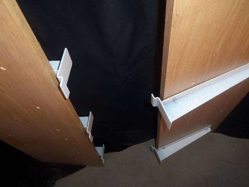 Set of 2 Slot Board Shelves