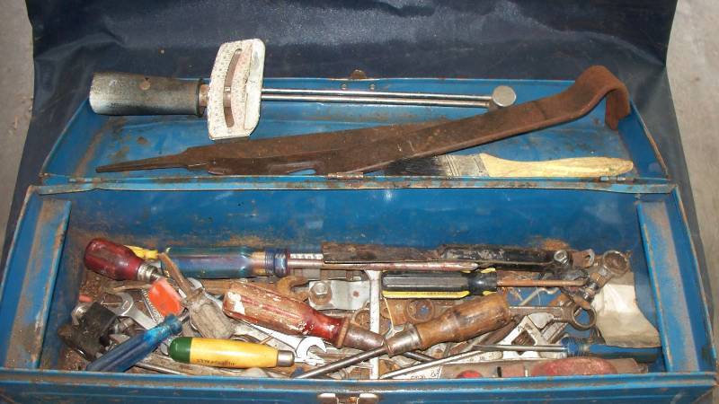 Tool Box with tools
