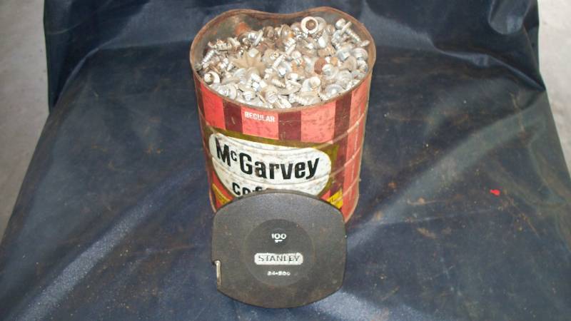 Bucket of screws