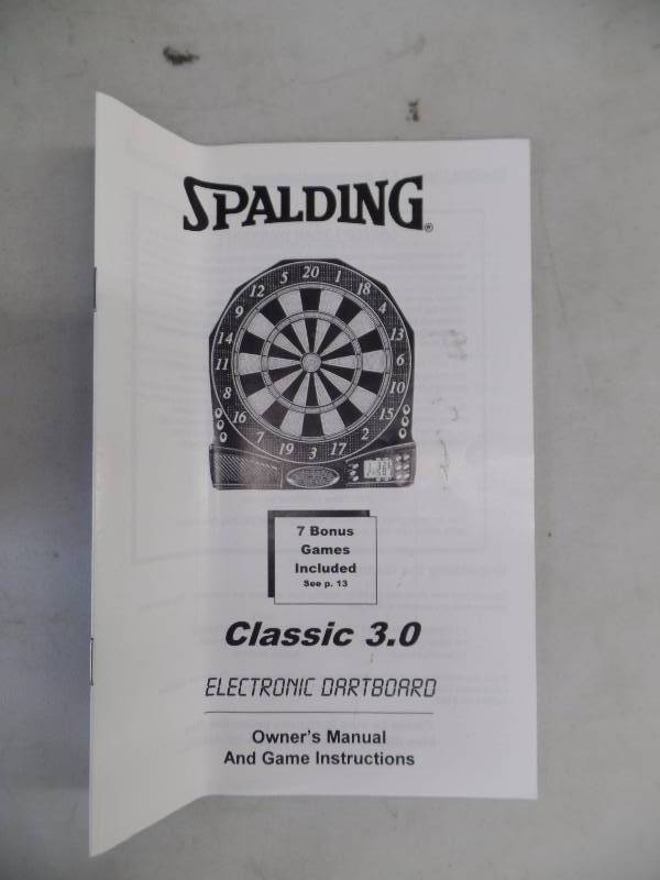 spalding electronic dart board