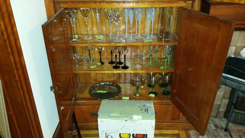 Large Group of Wine Glasses  More