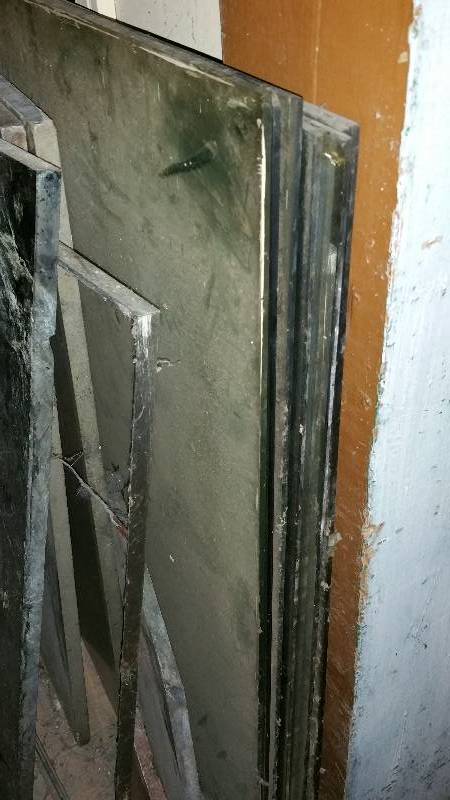 (7) Large Mirrors and Slabs of Marble