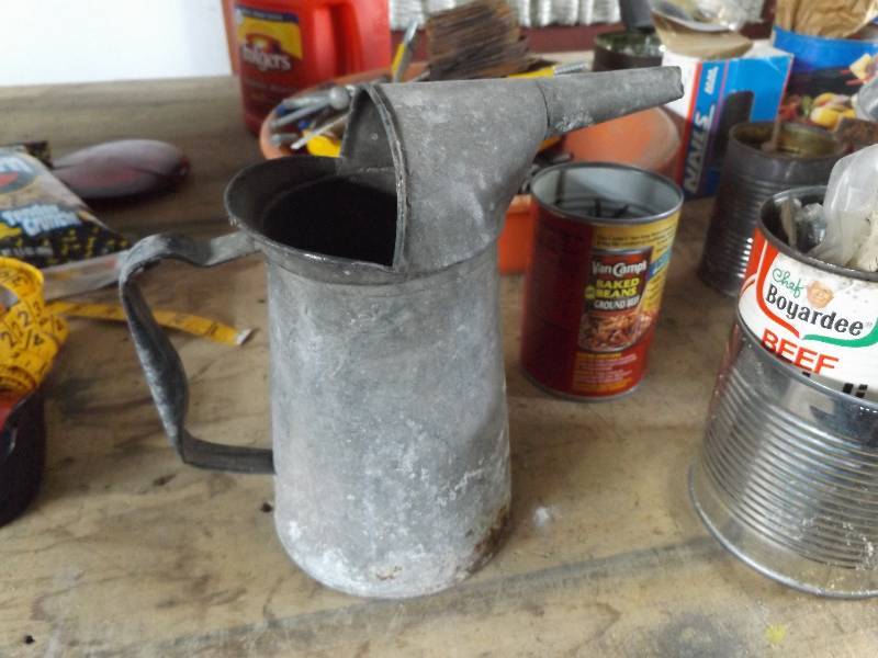 Assorted Tools, Nails, metal can, misc