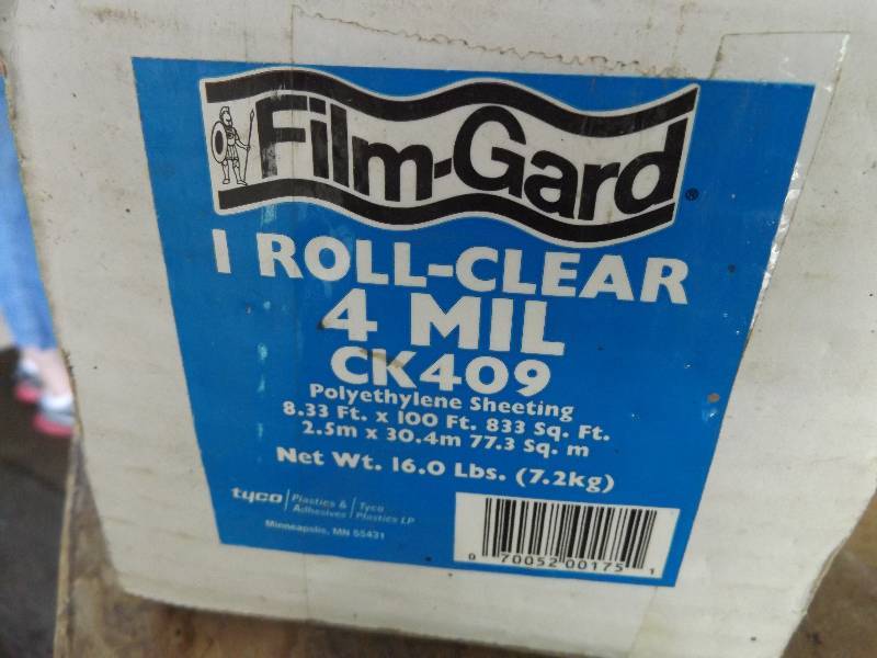 Roll of 4ml Plastic Sheeting, 8.33 ft x 100 ft