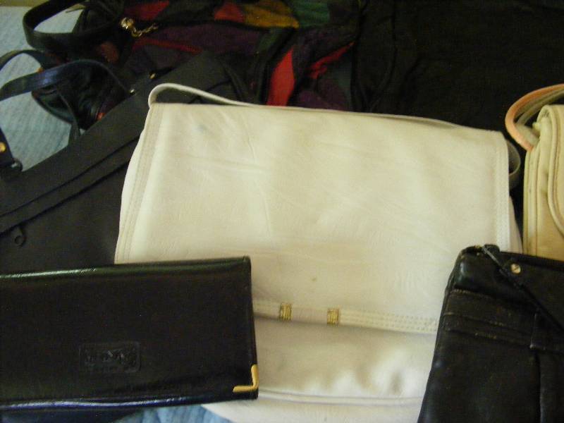 Purses, assorted styles and colors