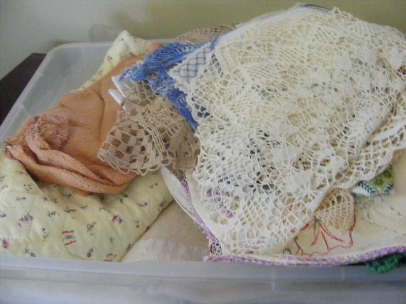 Fine Hand Crocheted Items, Vintage Baby Bunting