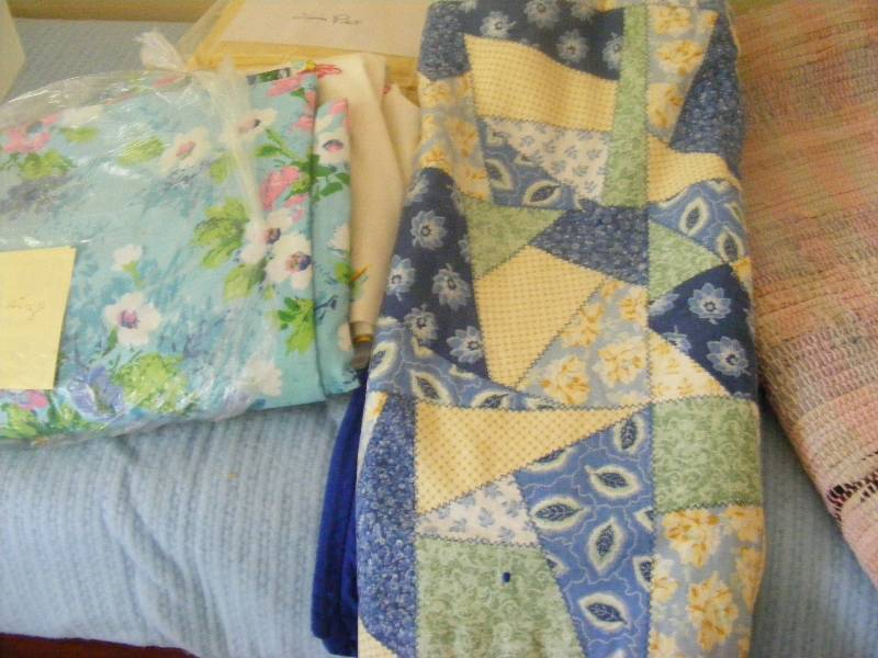 Mini Hand Made Quilt, Sheets, Rug