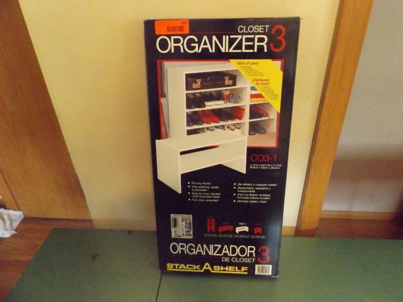 White Stack-A-Shelf Closet Organizer