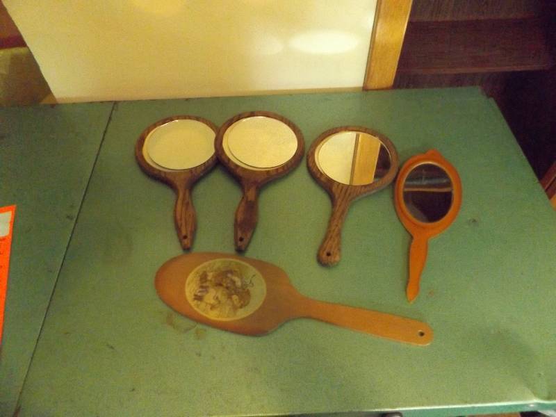 5 Vintage Hand Mirrors