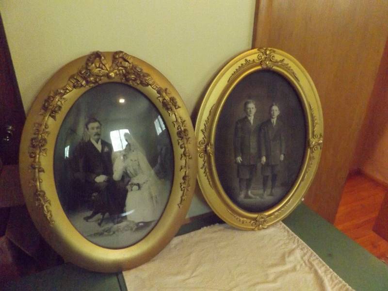 2 Vintage Photographs in Frames