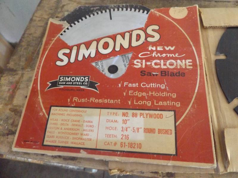 Three saw blades, 10 inch