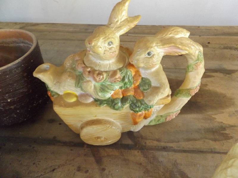 Kitchen utensils and planters