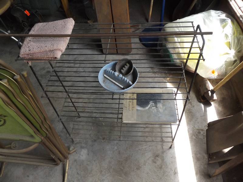 TV Trays and small wire shelf