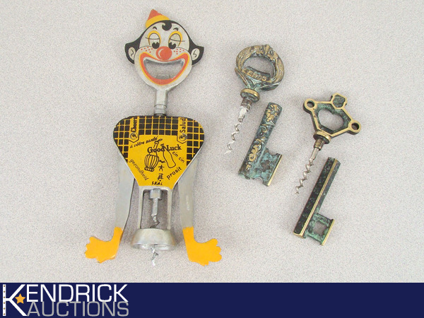 lot 35 image: 3 Unique Vintage Corkscrews