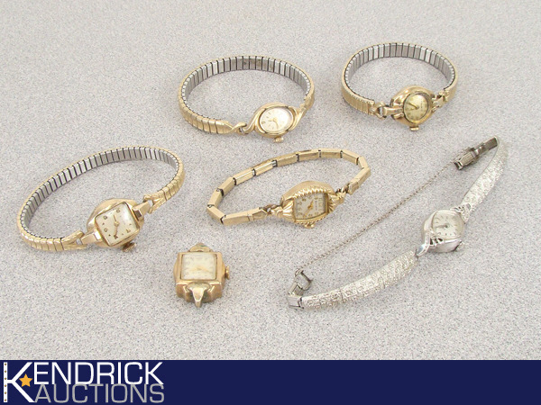 lot 54 image: Lot of 6 Vintage Bulova Womens Watches