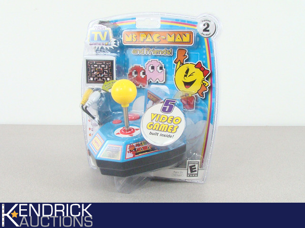 lot 69 image: New in Package Namco Ms. Pacman 5-in-1 Plug and Play TV Game