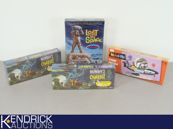 lot 72 image: 4 Vintage Factory Sealed Boxes of Model Kits