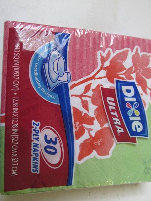 lot 122-COPY image: 30 2ply ultra dixi napkins new...