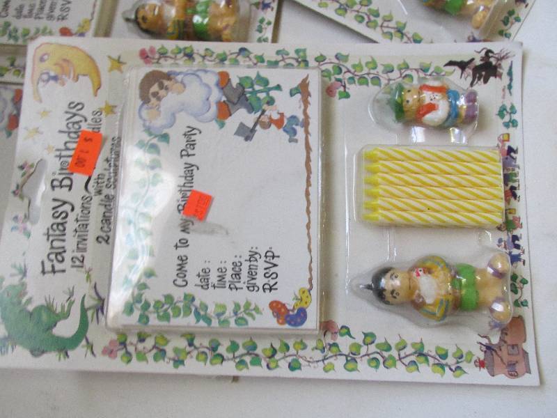 lot 123-COPY image: 5 fantasy birthday 12 invitations 1...