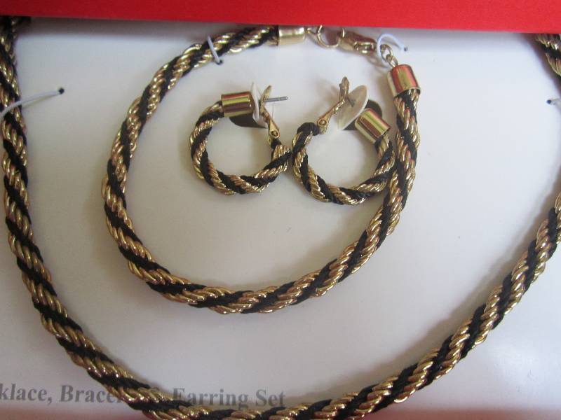 lot 213-COPY image: Kmart 18 necklace, bracelet and e...