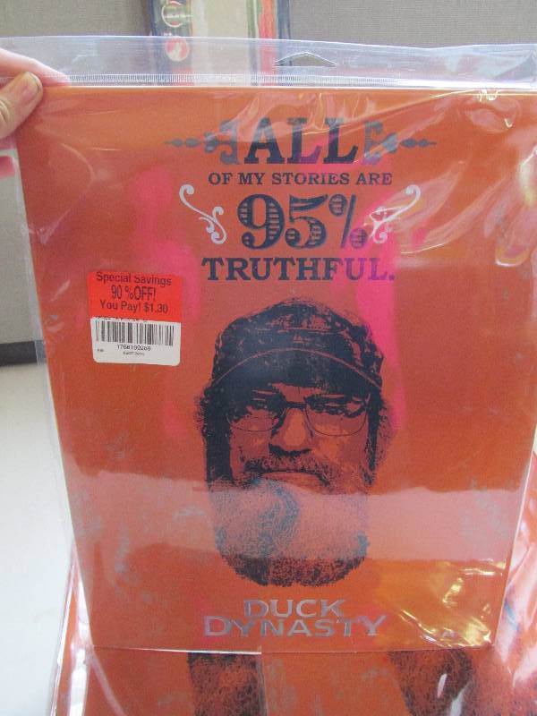 lot 58-COPY image: lot of  4 Duck Dynasty All of my st...