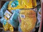 lot 42 image: bananna box of easter basket grass...