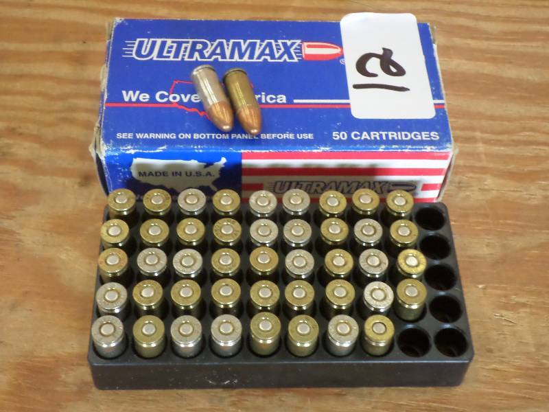 lot 12 image: (50) Rounds Ultramax 9mm 115gr FMJ...