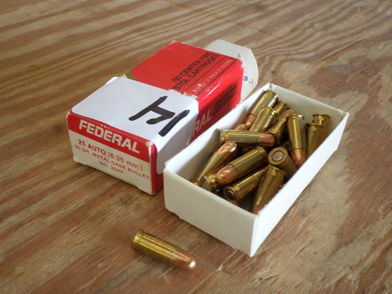 lot 14 image: (25) Rounds Federal 25-Auto 50gr...