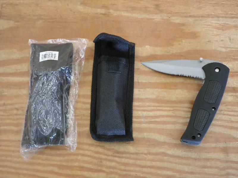 lot 68 image: (2) New Frost Cutlery Folding Knive...