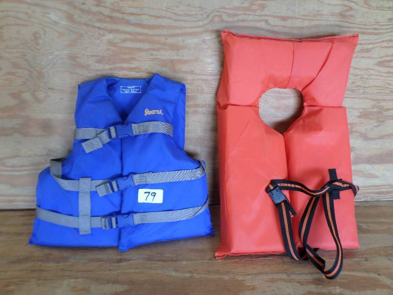 lot 79 image: Lot Of (2) Life Vests ...