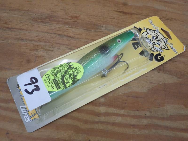 lot 93 image: Unused Odyssey Lures The Pig 3-6f...