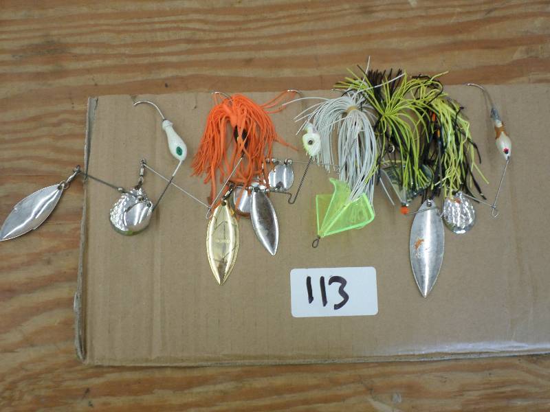 lot 113 image: (7) Assorted Spinner Lures ...
