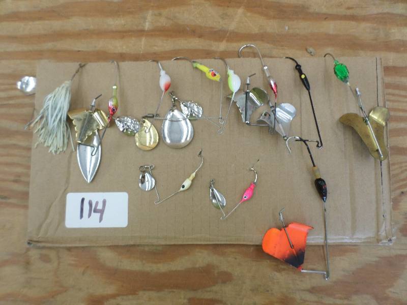lot 114 image: (11) Assorted Spinner Lures ...
