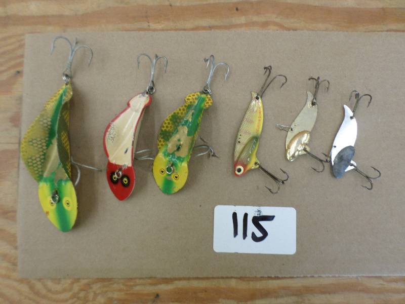 lot 115 image: (6) Assorted Spoon Lures ...